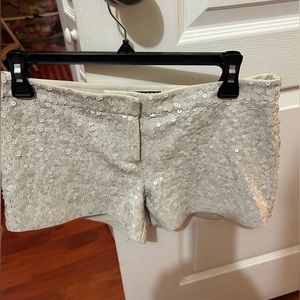 Cream Sequence shorts.